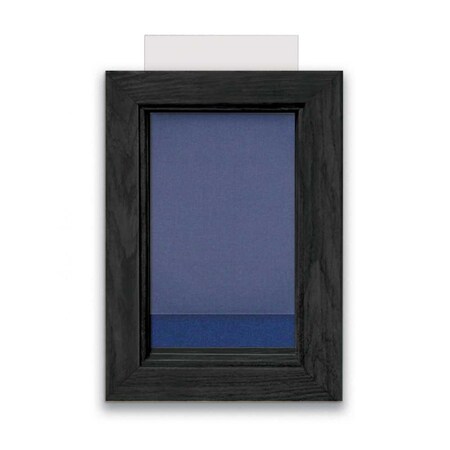 United Visual Products Indoor Enclosed Combo Board, 72"x36", Black Frame/Blue & Burgundy UVCB7236B-BLUE-DBURGU
